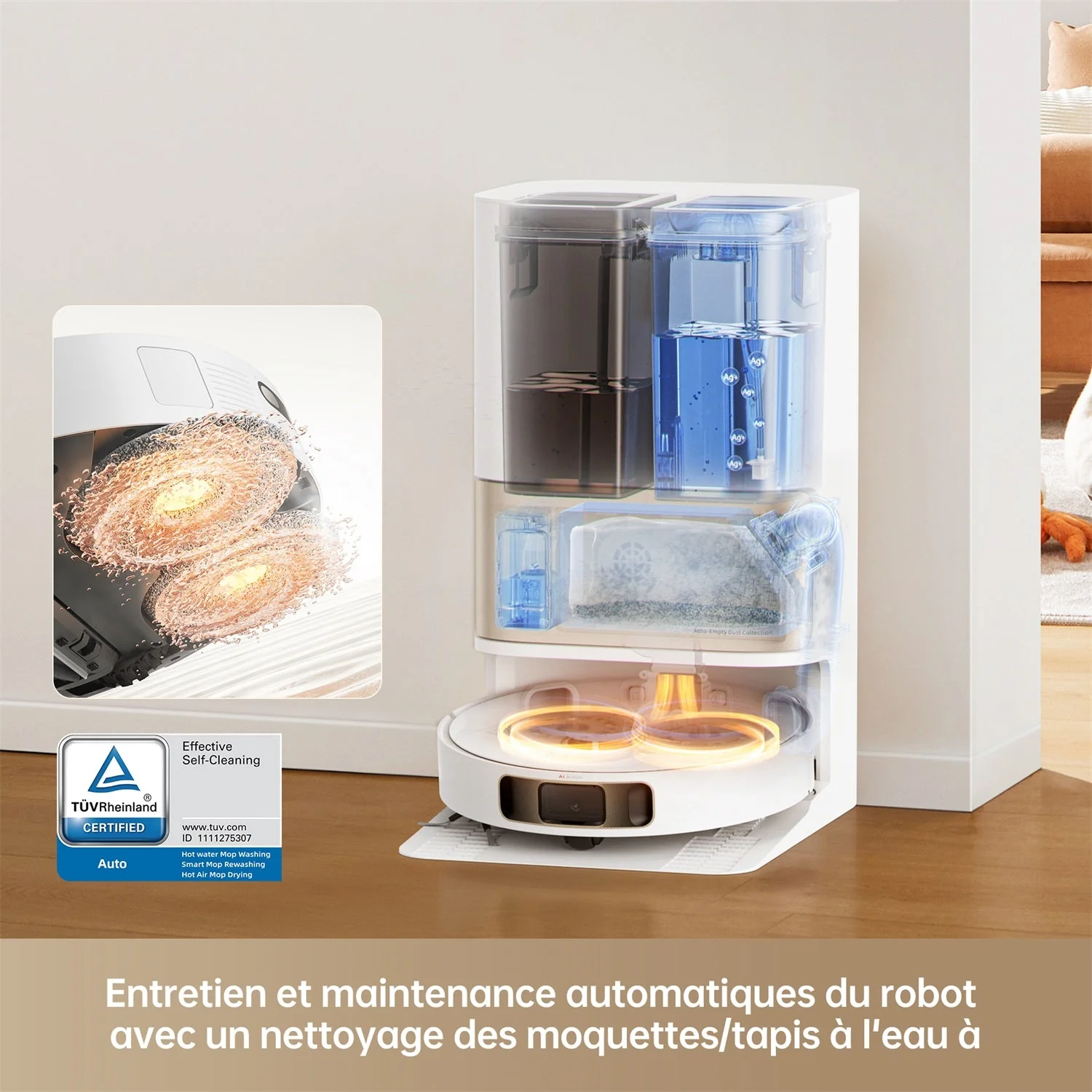 Dreame L10s Pro Ultra Heat Robot Aspirateur Laveur Landing - Image 5